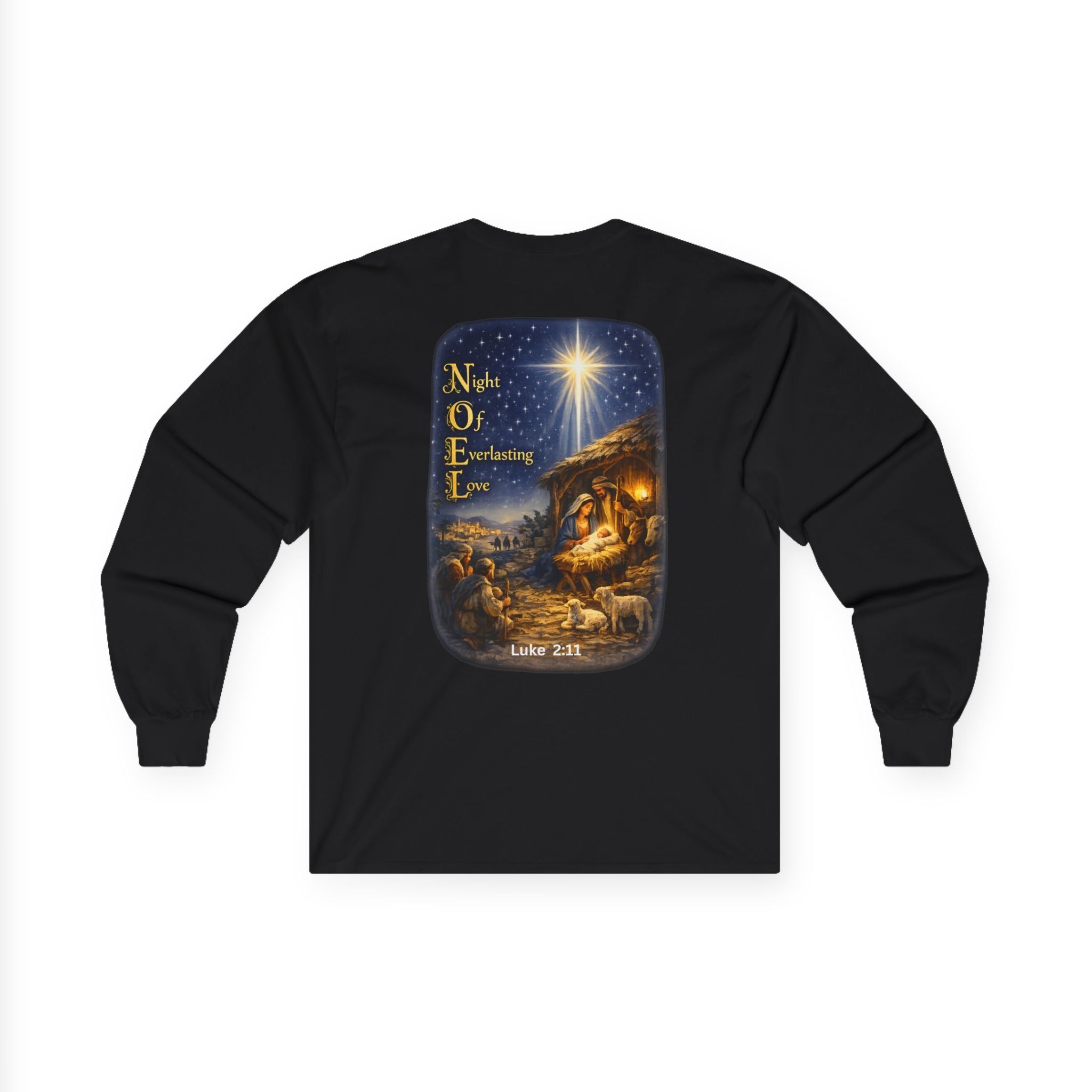 NOEL-Nativity Scene Ultra Cotton Long Sleeve Tee