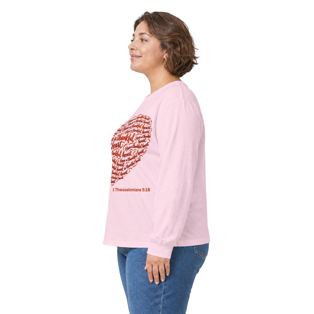 Have a Thankful Heart – Christian Faith-Inspired Long Sleeve T-Shirt-Unisex Ultra Cotton Long Sleeve Tee