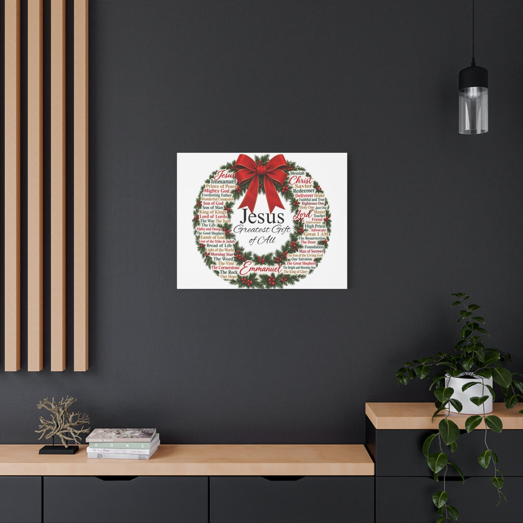 Jesus - Greatest Gift of All Canvas, Wall Art