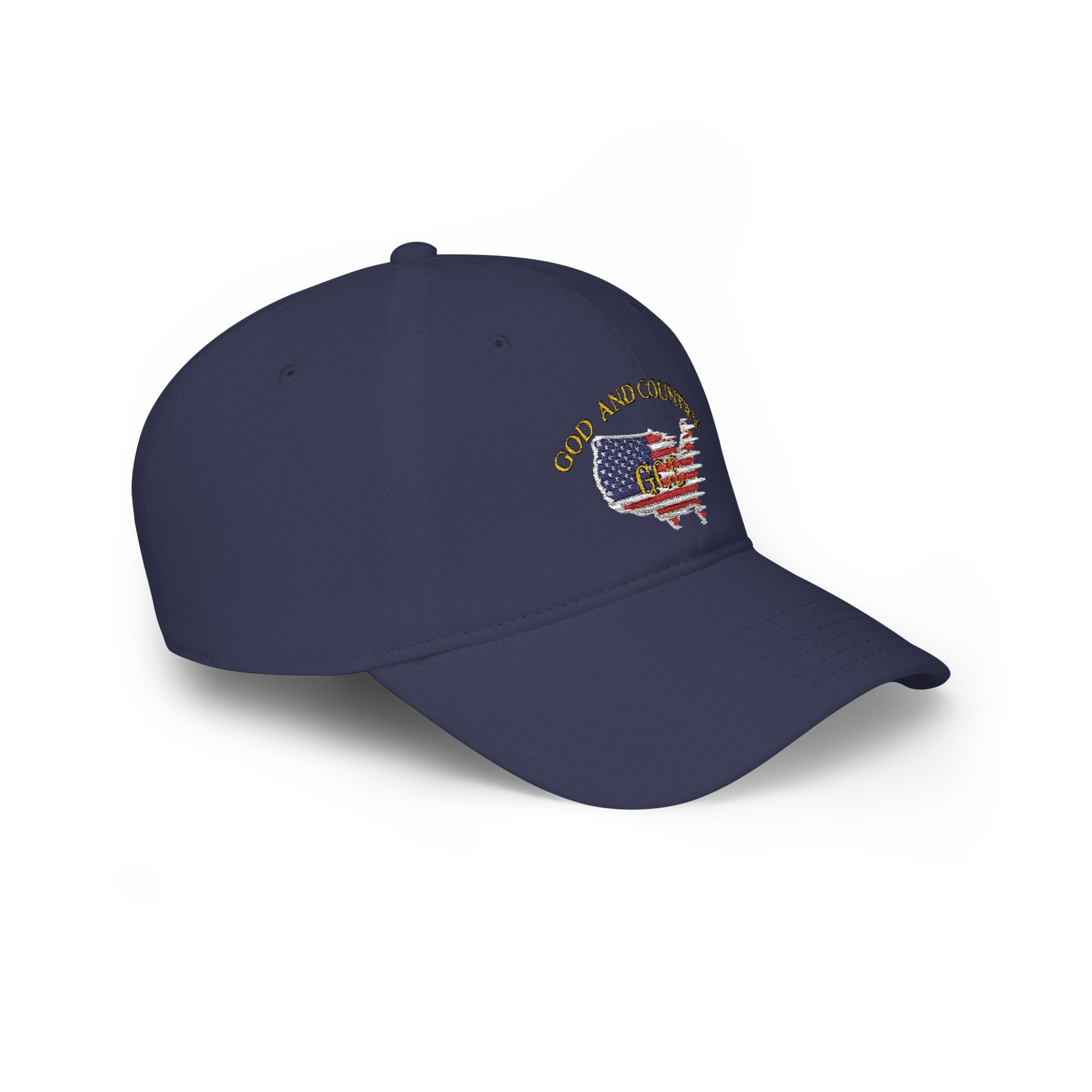 God and Country Embroidered Patriotic Christian Hat – USA Flag Faith Low Profile Baseball Cap
