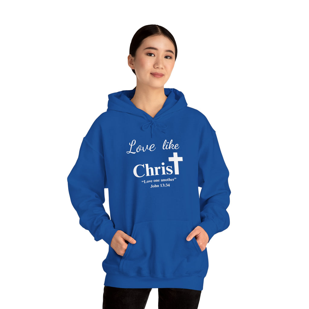 Love Like Christ Christian Hooded Sweatshirt