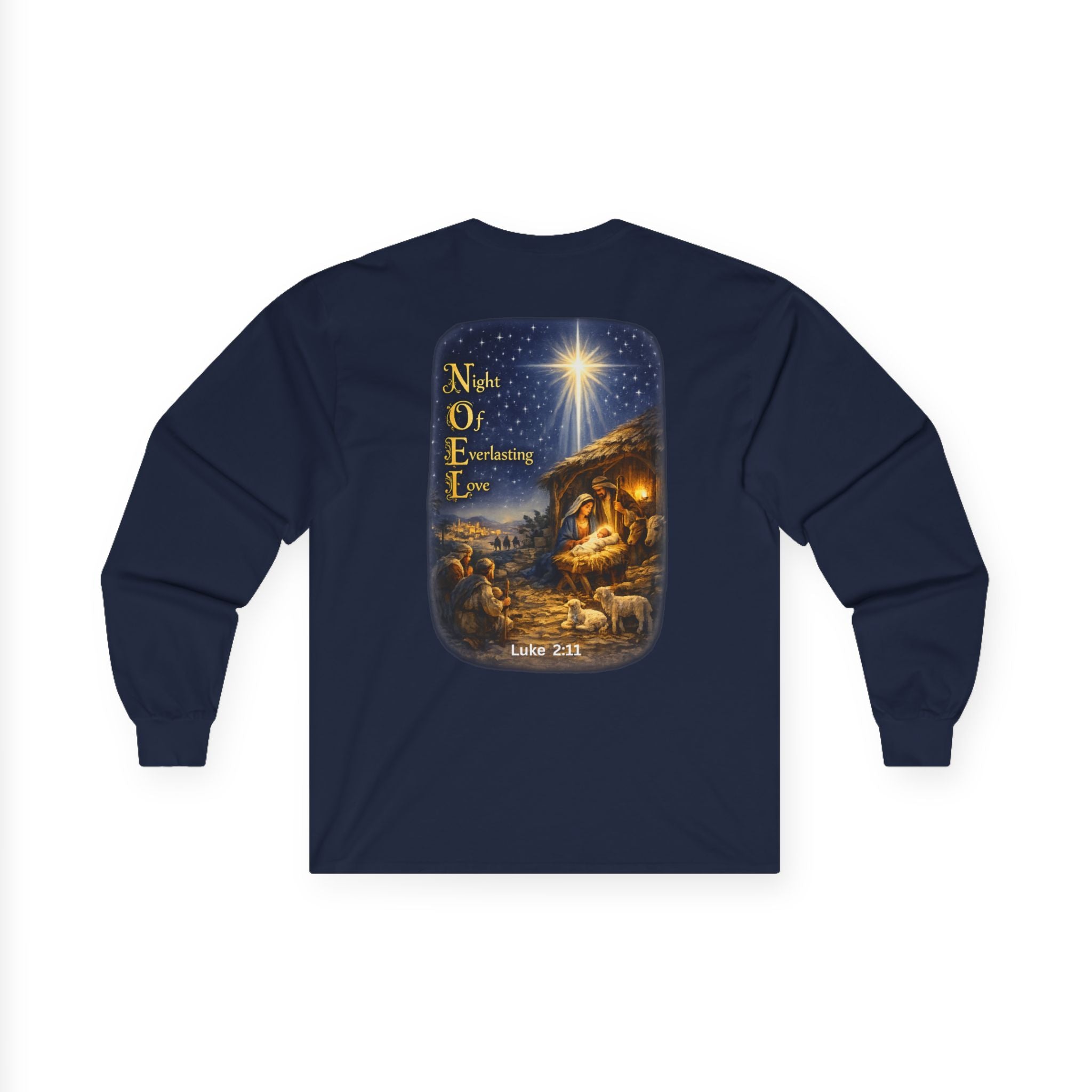 NOEL-Nativity Scene Ultra Cotton Long Sleeve Tee