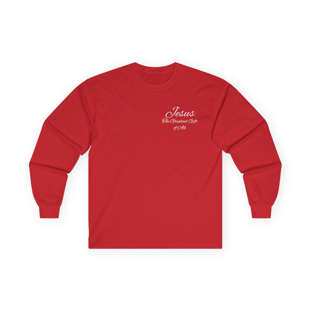 Christmas Wreath Christian Ultra Cotton Long Sleeve Tee