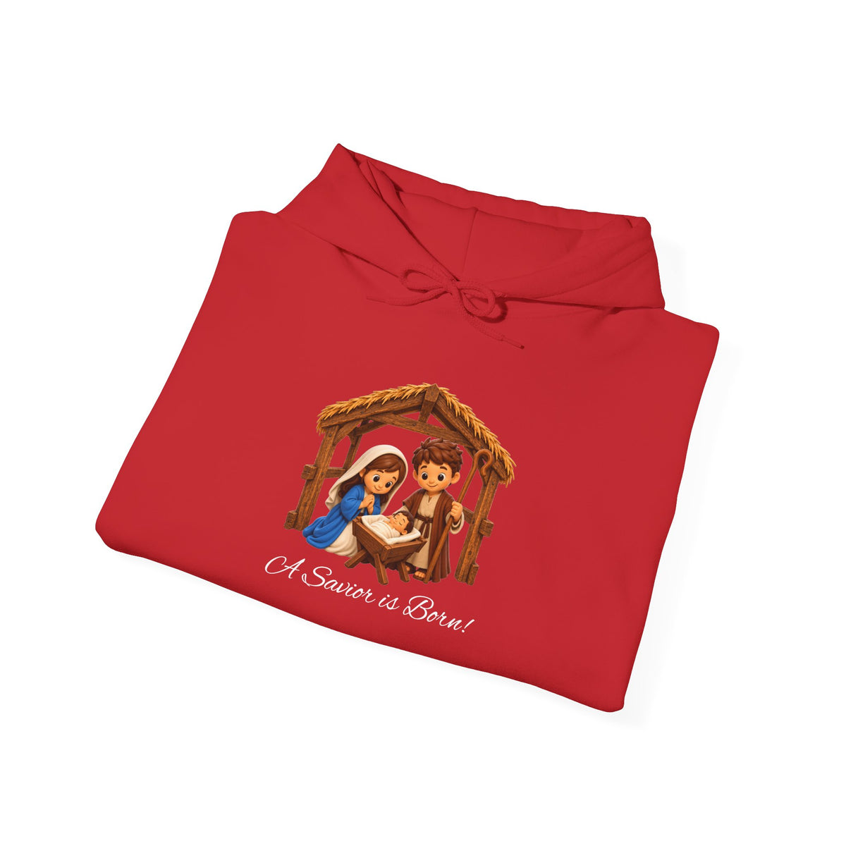 A Savior Is Born Nativity Christmas Heavy Blend™ Hooded Sweatshirt