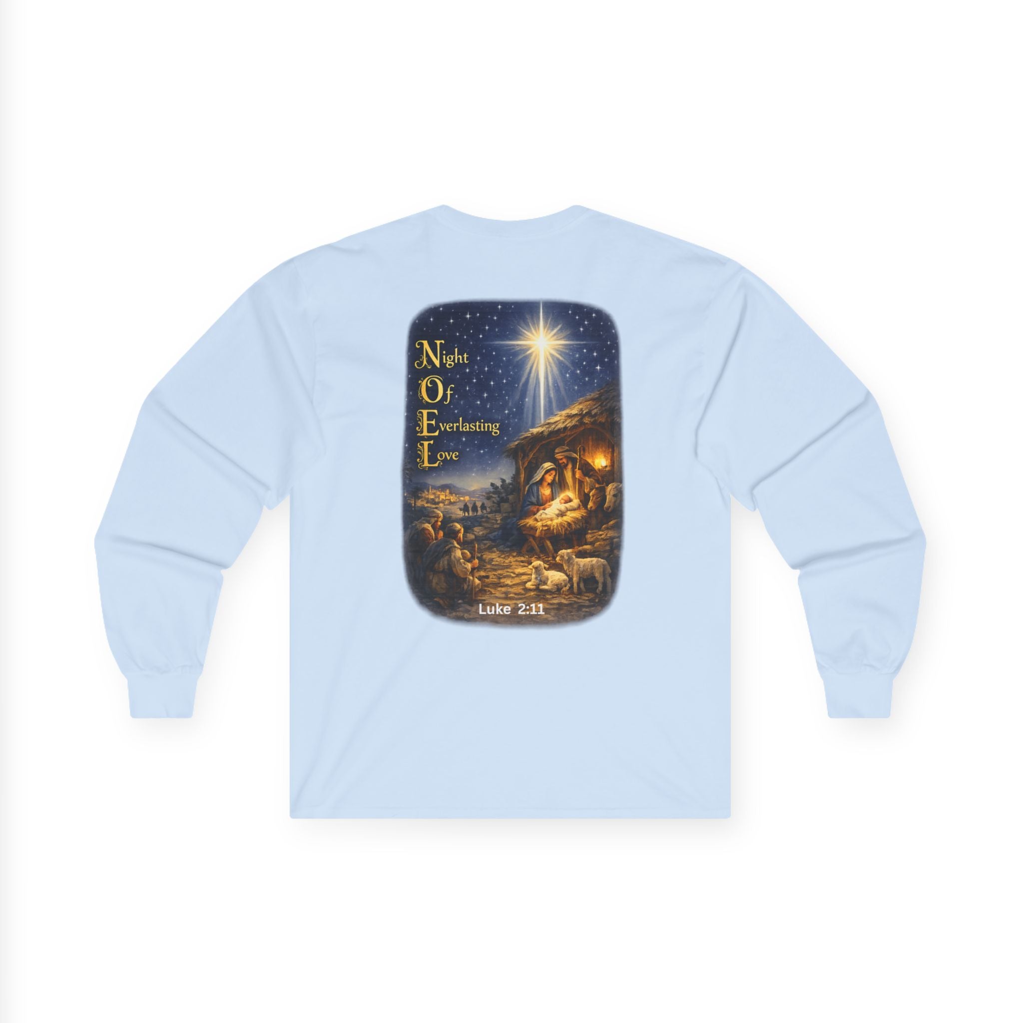 NOEL-Nativity Scene Ultra Cotton Long Sleeve Tee