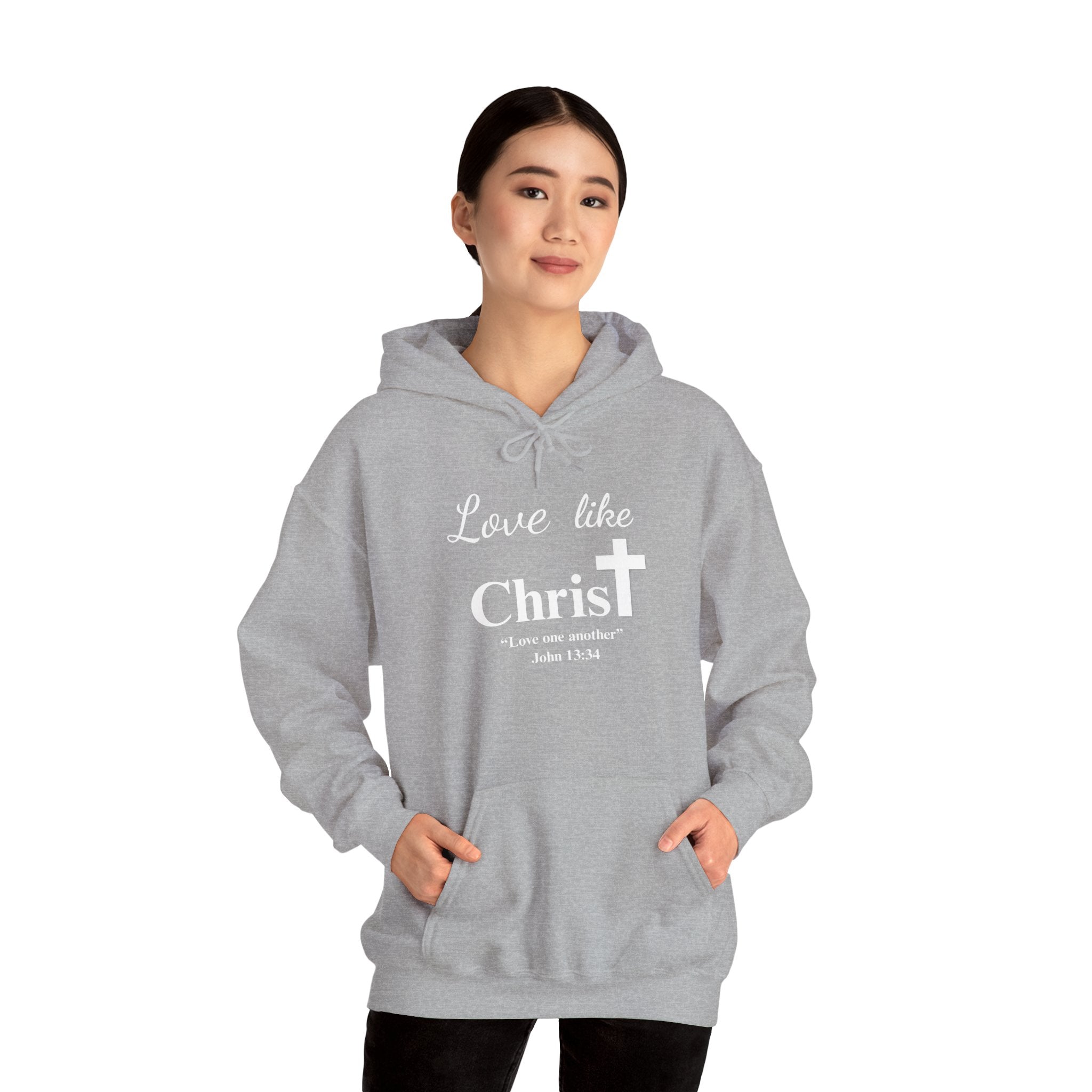 Love Like Christ Christian Hooded Sweatshirt