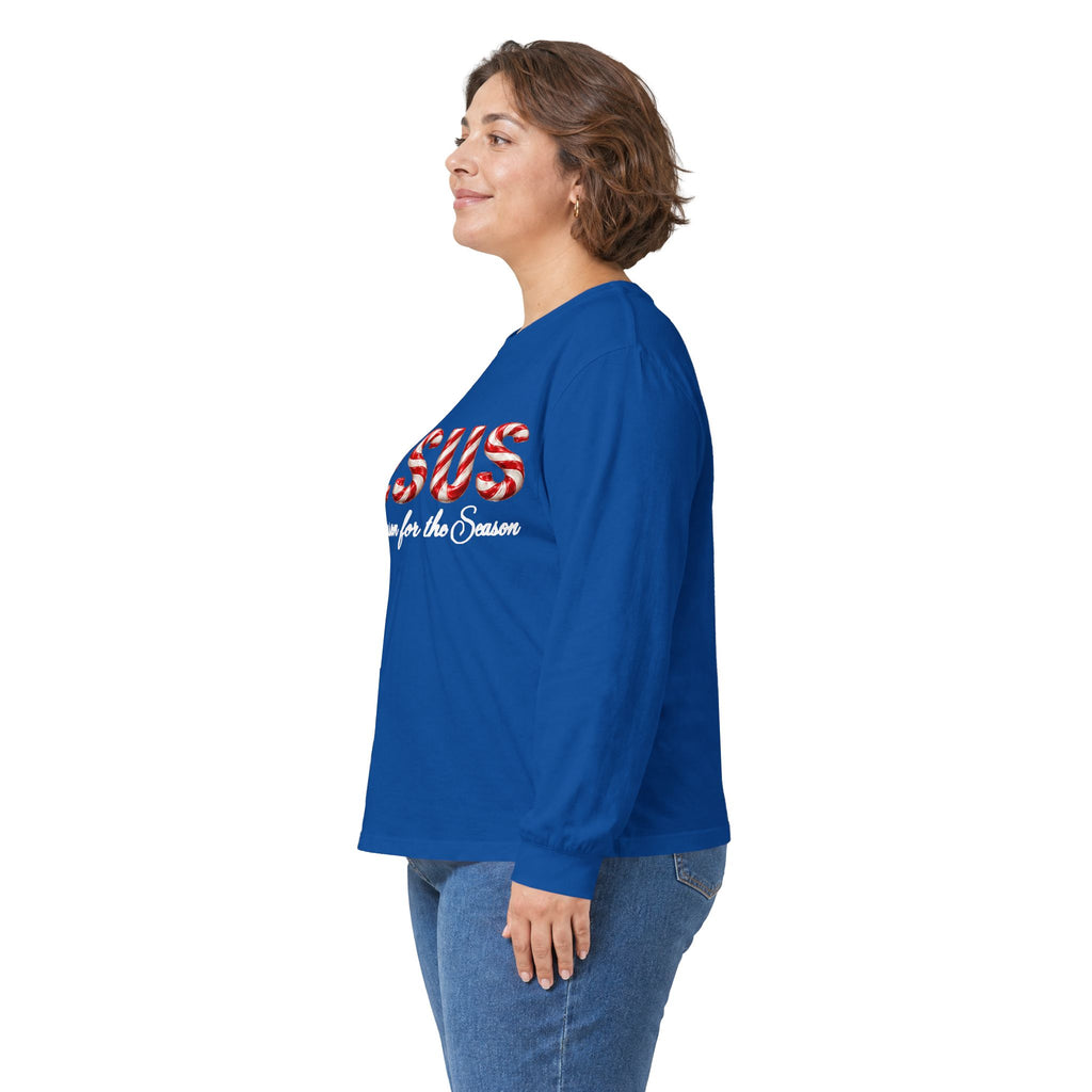 Jesus – The Reason for the Season Christmas Long Sleeve Shirt -Unisex Ultra Cotton Long Sleeve Tee