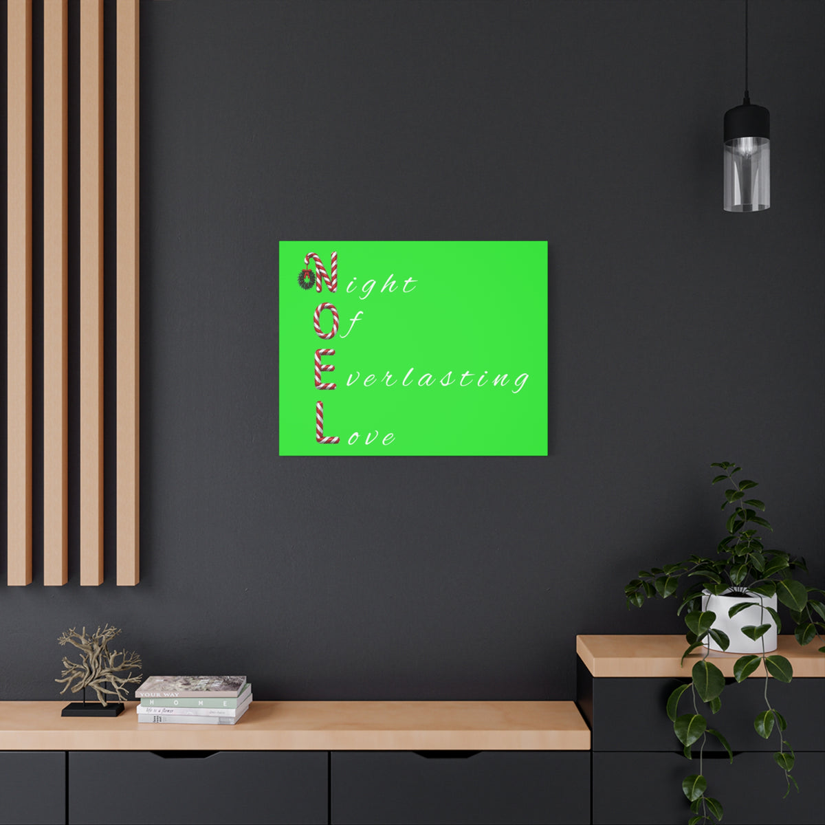 Night of Everlasting Love Christmas Canvas Wall Art, Matte Canvas, Stretched, 1.25"