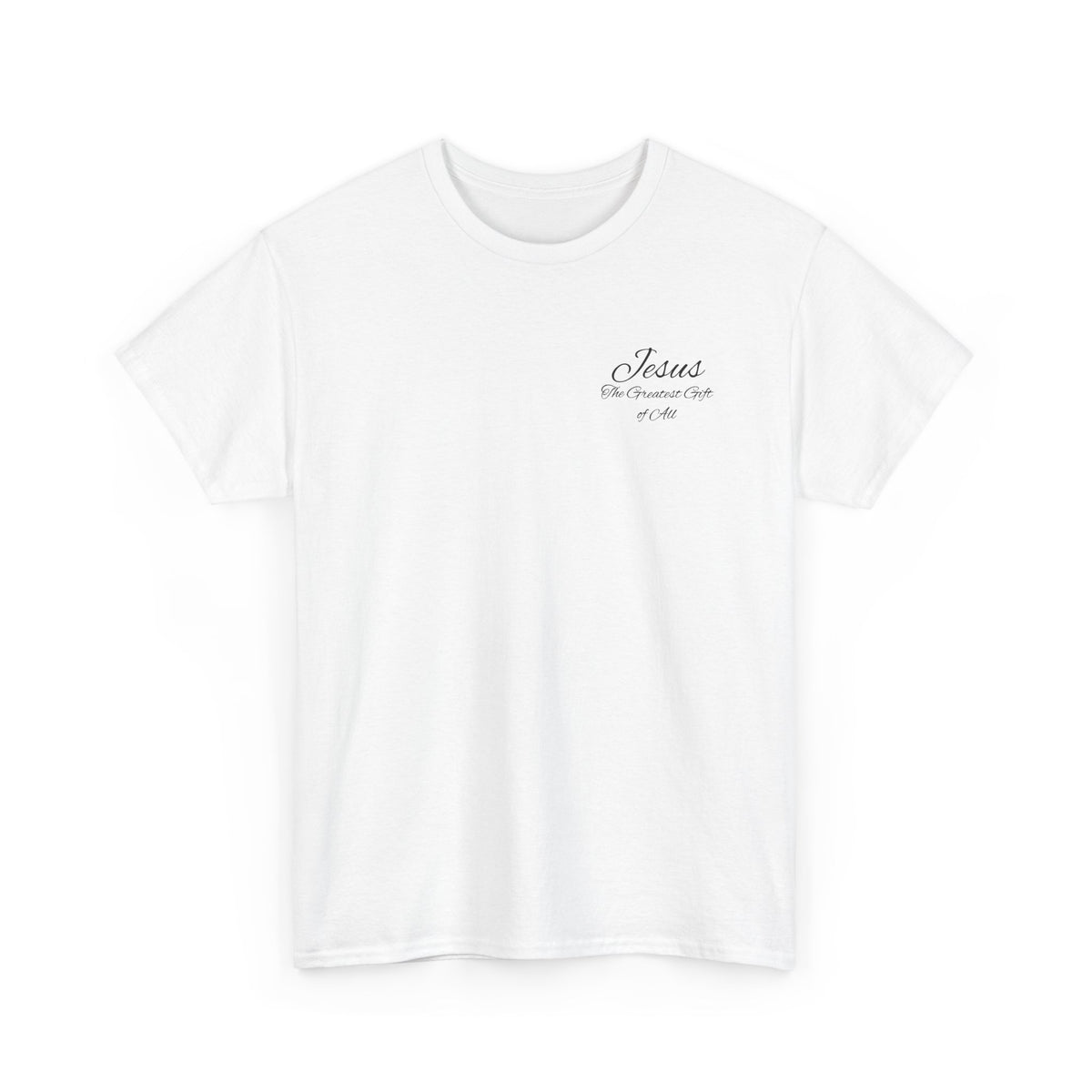 Christmas Wreath Christian Heavy Cotton Tee