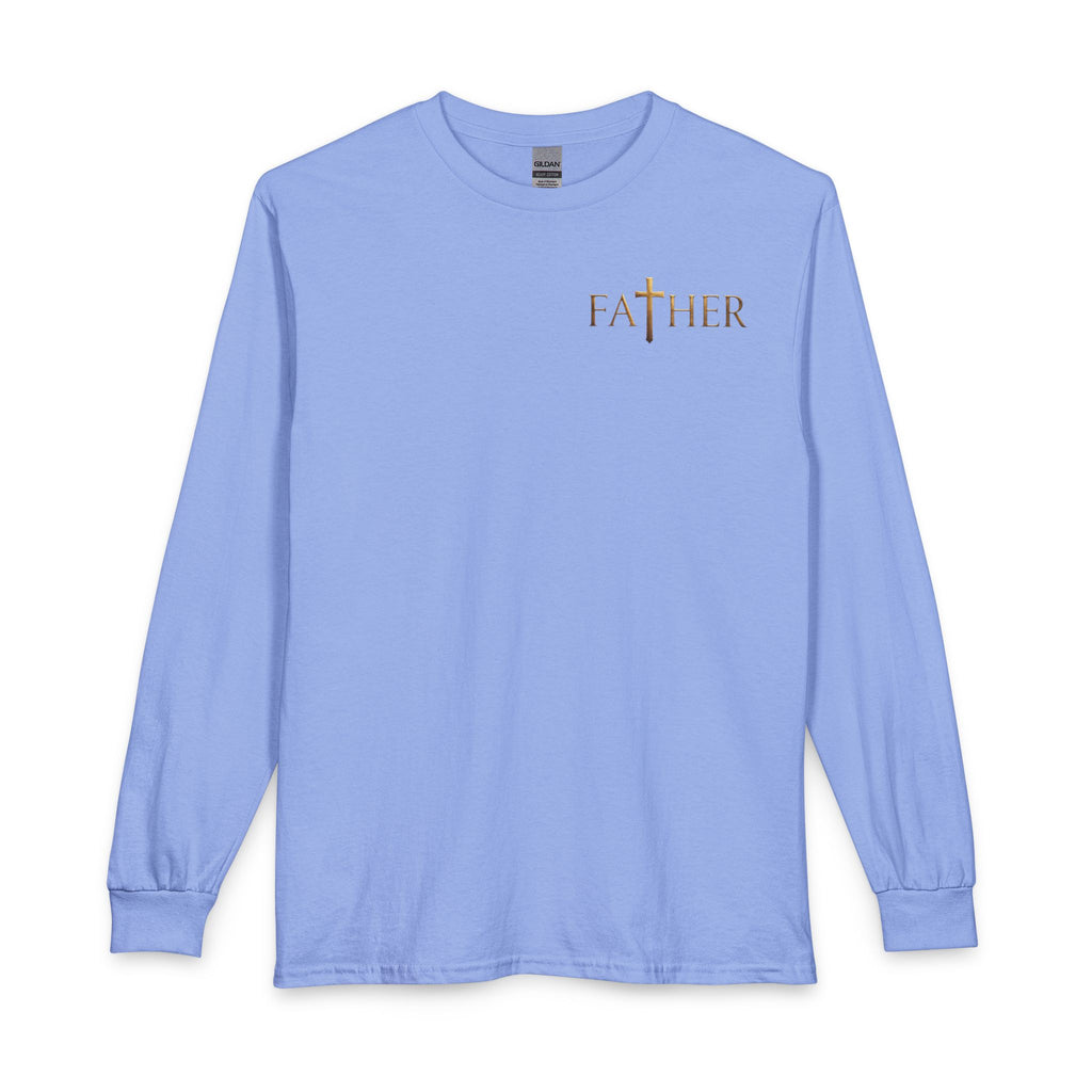 Faithful Father Christian Long Sleeve Shirt – Inspirational Dad Acrostic Sunset Design Unisex Long Sleeve T-Shirt