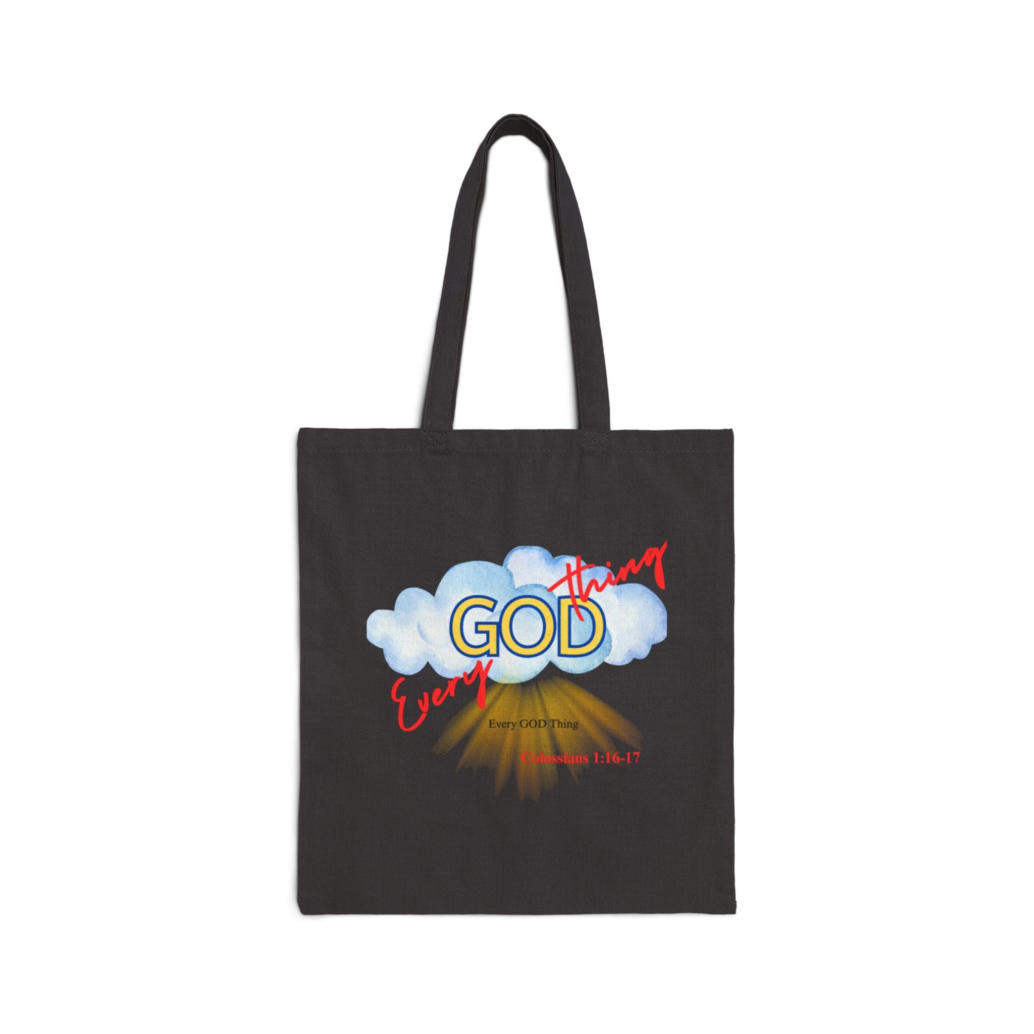 Every God Thing Inspirational Canvas Tote Bag – Christian Faith Reusable Carryall