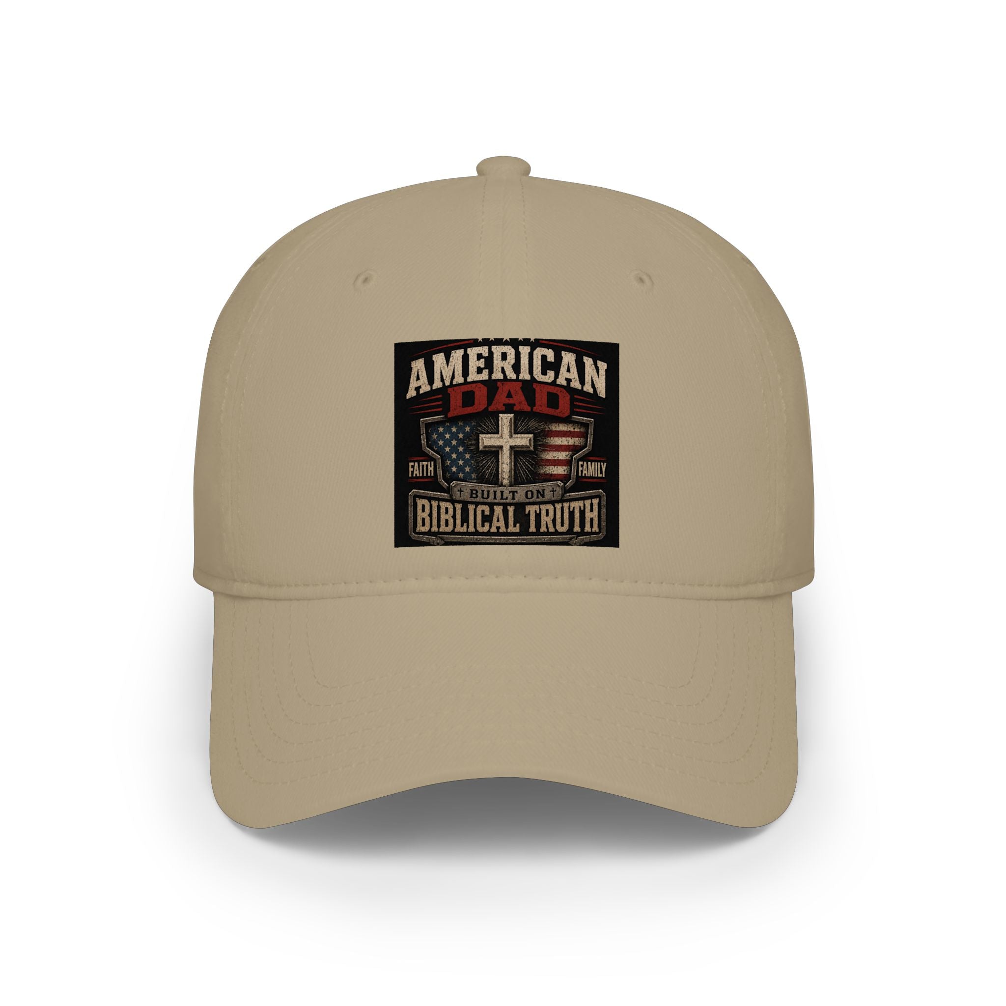 American Dad Biblical Truth Low Profile Baseball Cap – Christian Patriotic Low Profile Baseball Cap