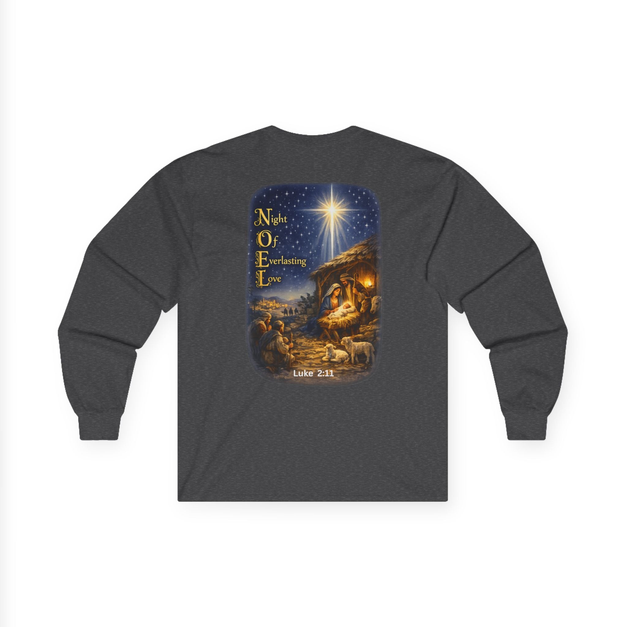 NOEL-Nativity Scene Ultra Cotton Long Sleeve Tee