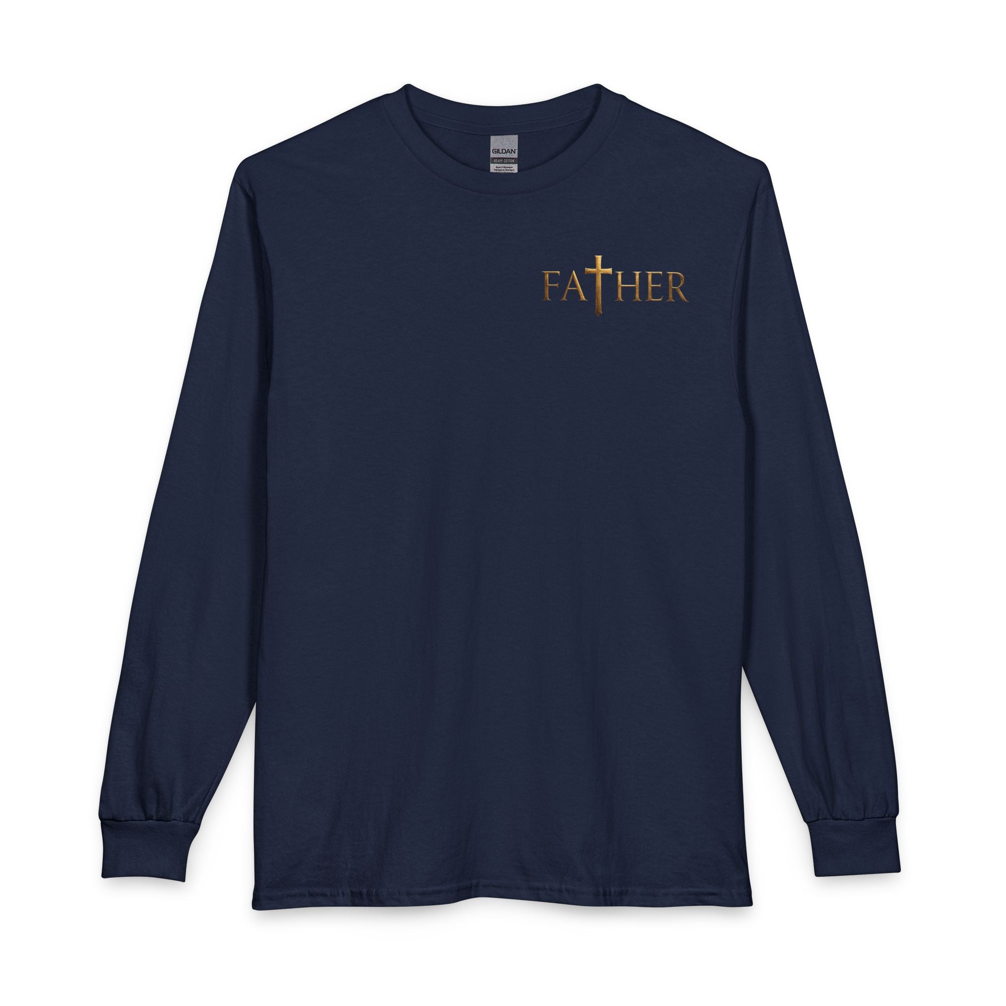 Faithful Father Christian Long Sleeve Shirt – Inspirational Dad Acrostic Sunset Design Unisex Long Sleeve T-Shirt