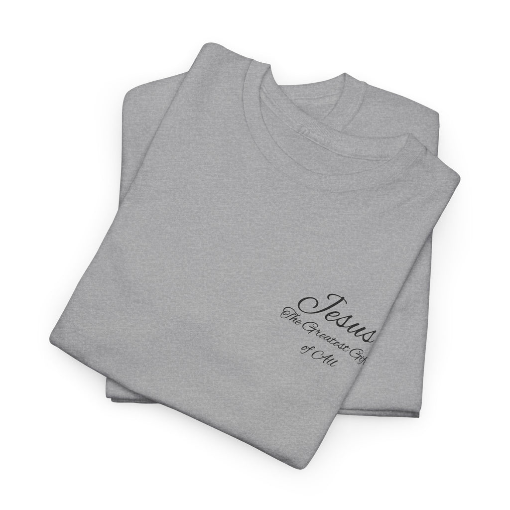 Christmas Wreath Christian Heavy Cotton Tee