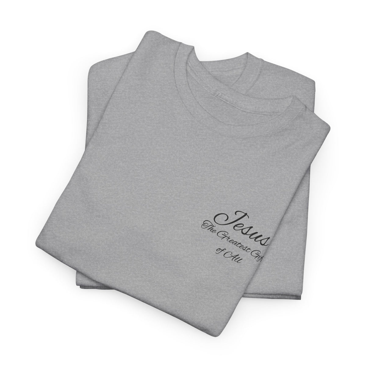 Christmas Wreath Christian Heavy Cotton Tee