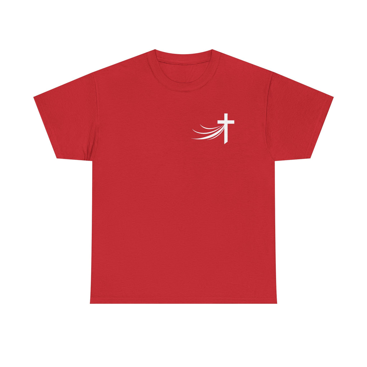Christ Did It Christian T-Shirt – Cross & Swoosh Faith Tee