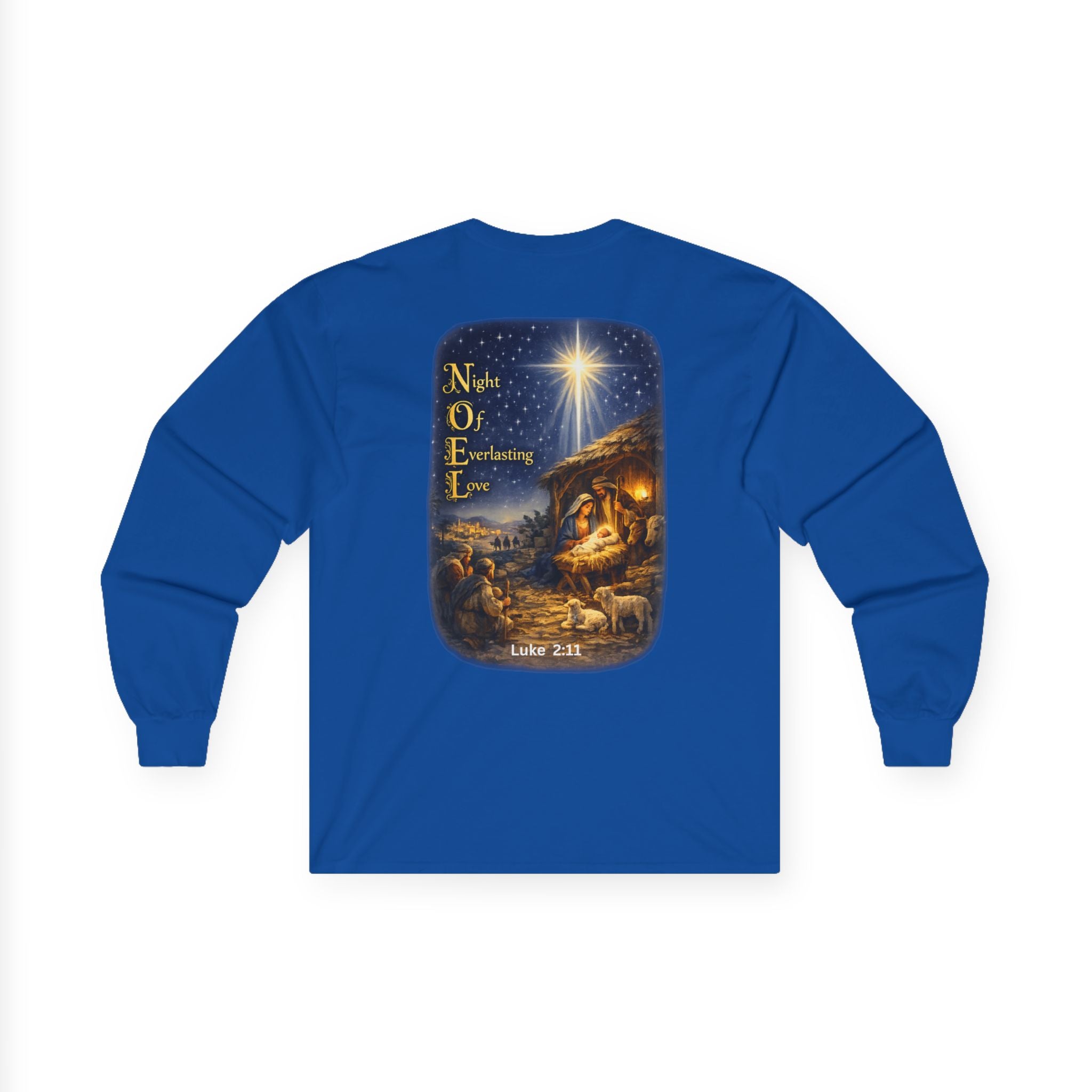 NOEL-Nativity Scene Ultra Cotton Long Sleeve Tee