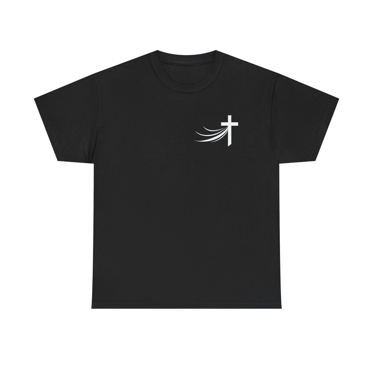 Christ Did It Christian T-Shirt – Cross & Swoosh Faith Tee