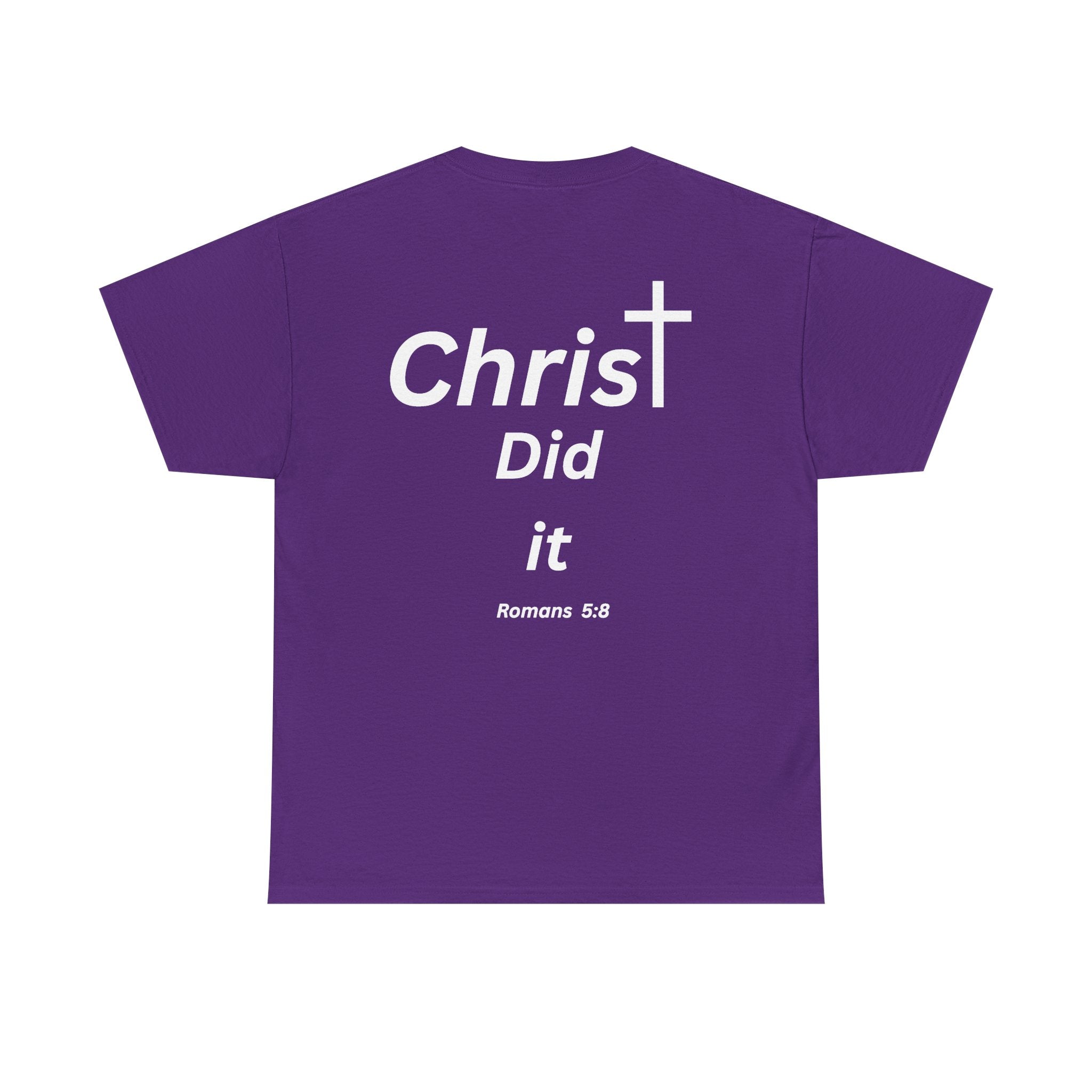 Christ Did It Christian T-Shirt – Cross & Swoosh Faith Tee