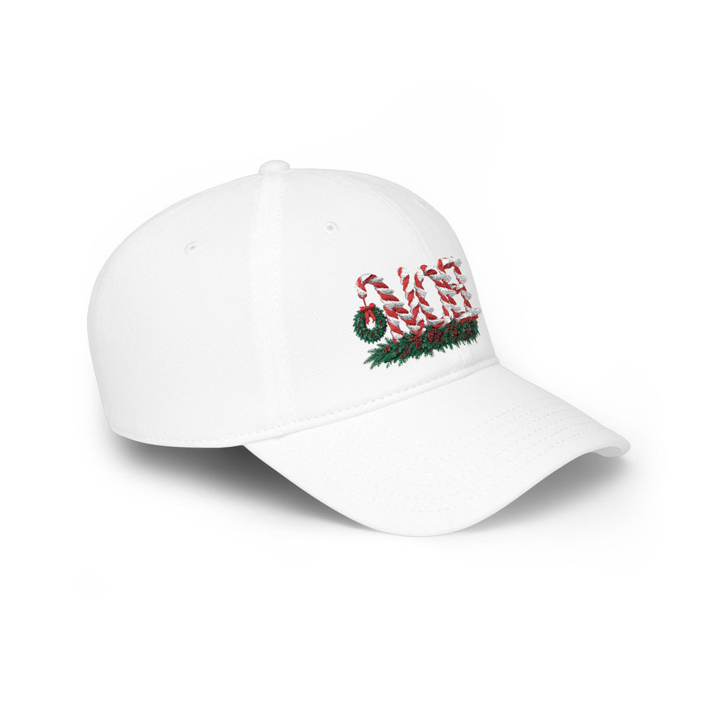 Noel Candy Cane Embroidered Christmas Hat – Festive Holiday Cap for Winter Gatherings Low Profile Baseball Cap
