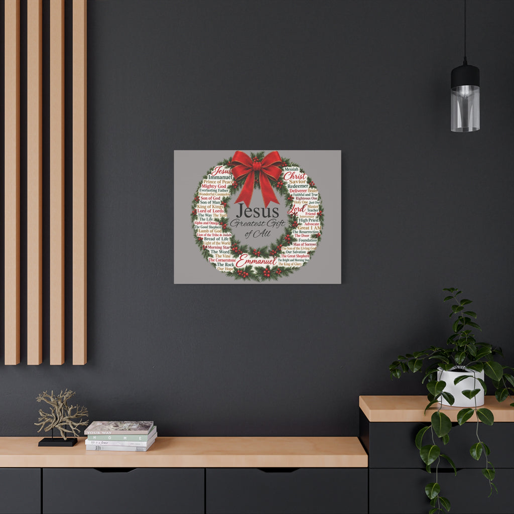 Jesus - Greatest Gift of All Canvas, Wall Art