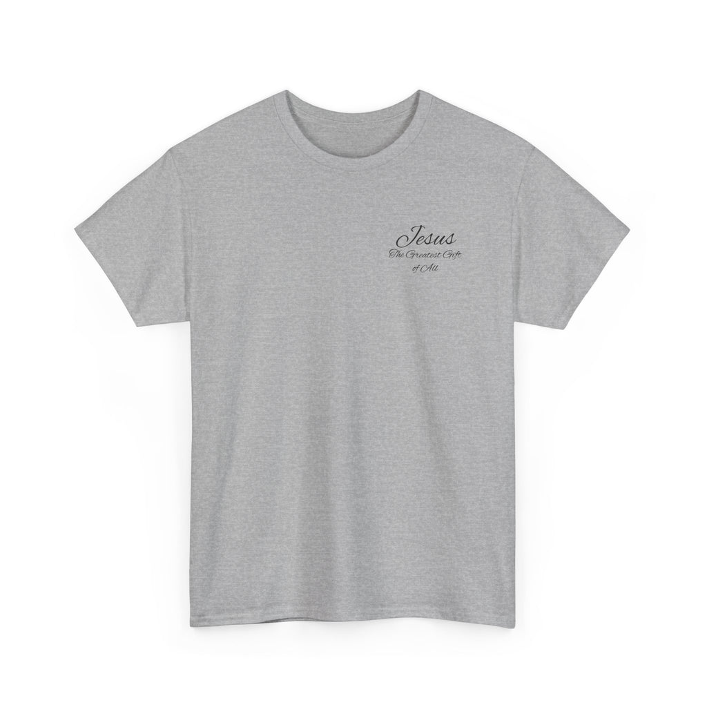 Christmas Wreath Christian Heavy Cotton Tee