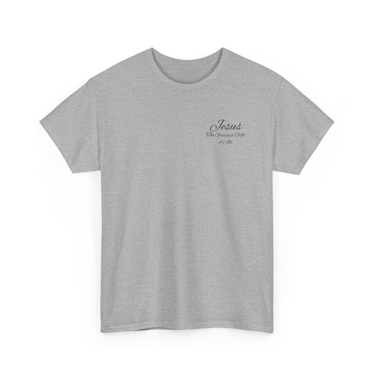 Christmas Wreath Christian Heavy Cotton Tee