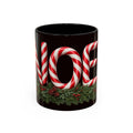 NOEL Candy Cane Christmas Mug – Festive Holiday Coffee Cup  (11, 15oz)