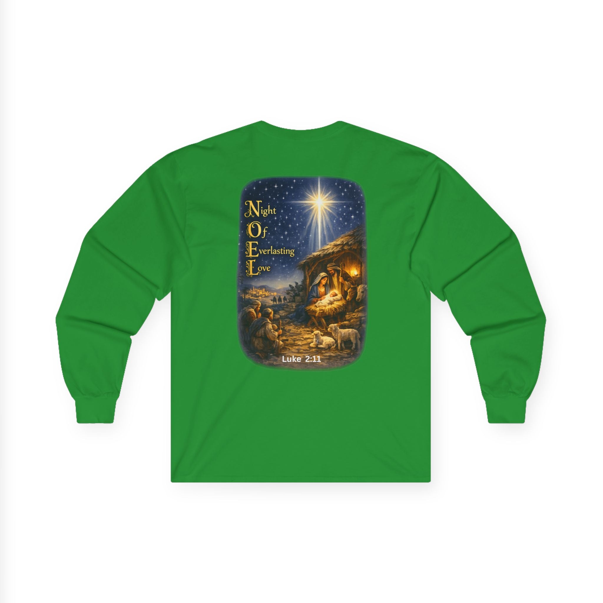 NOEL-Nativity Scene Ultra Cotton Long Sleeve Tee