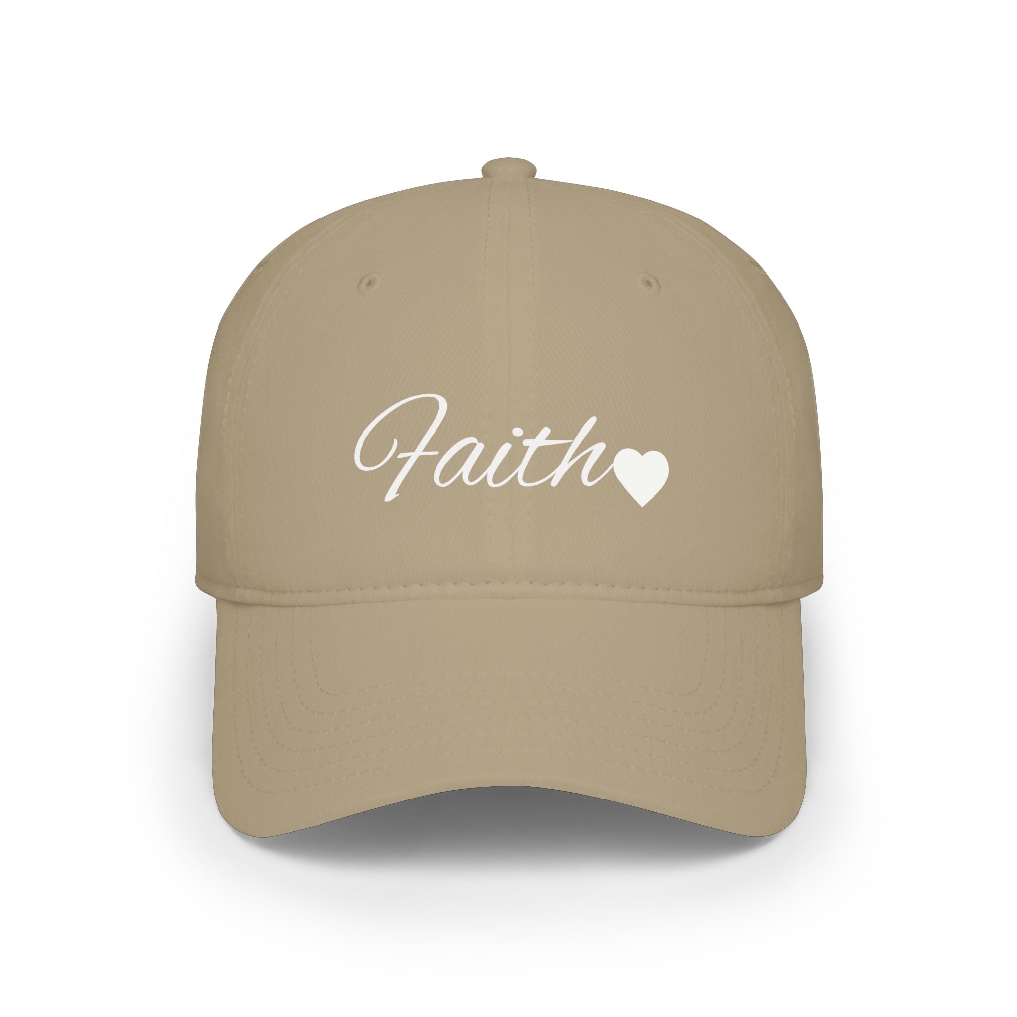 Faith Heart Classic Low Profile Baseball Cap – Christian Inspirational Cap