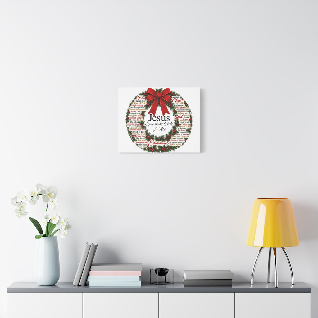 Jesus - Greatest Gift of All Canvas, Wall Art
