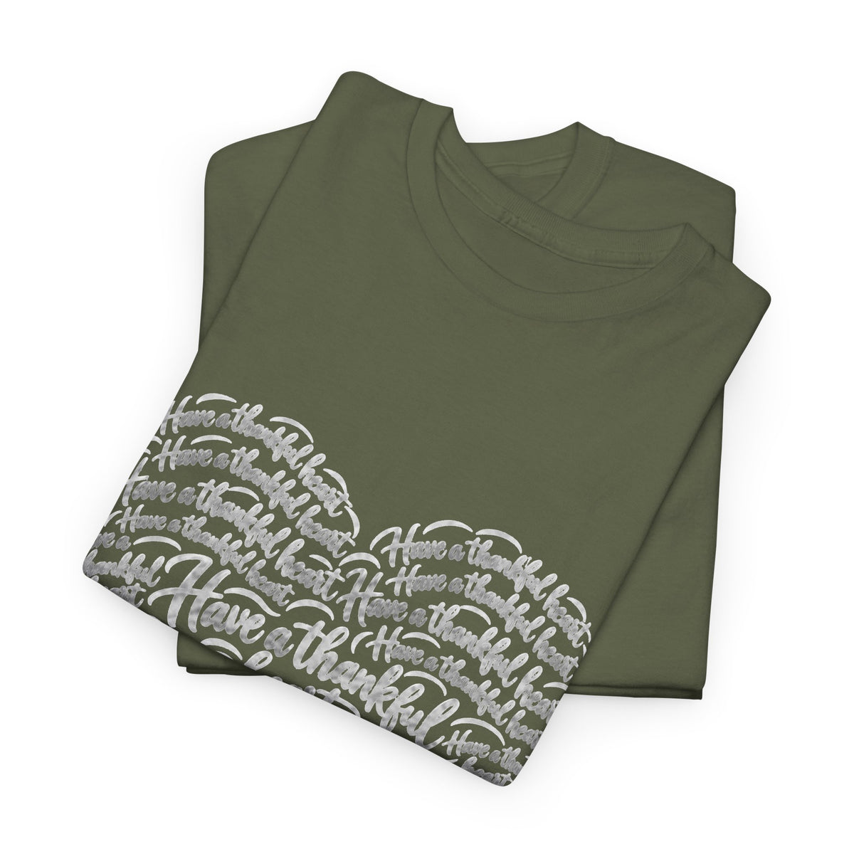 Have a Thankful Heart Christian Short Sleeve T-Shirt – 1 Thessalonians 5:18-Unisex Heavy Cotton Tee