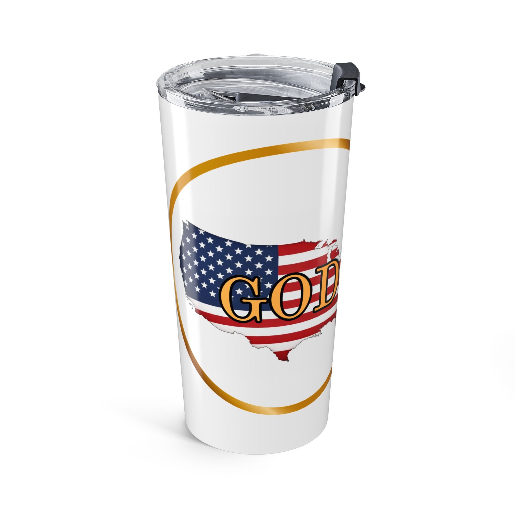 Blessed by God USA Stainless Steel Tumbler – Faith & Freedom Travel Mug-Tumbler 20oz