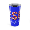 Jesus Is the Reason for the Season Christmas Tumbler Blue– Candy Cane Design Tumbler 20oz