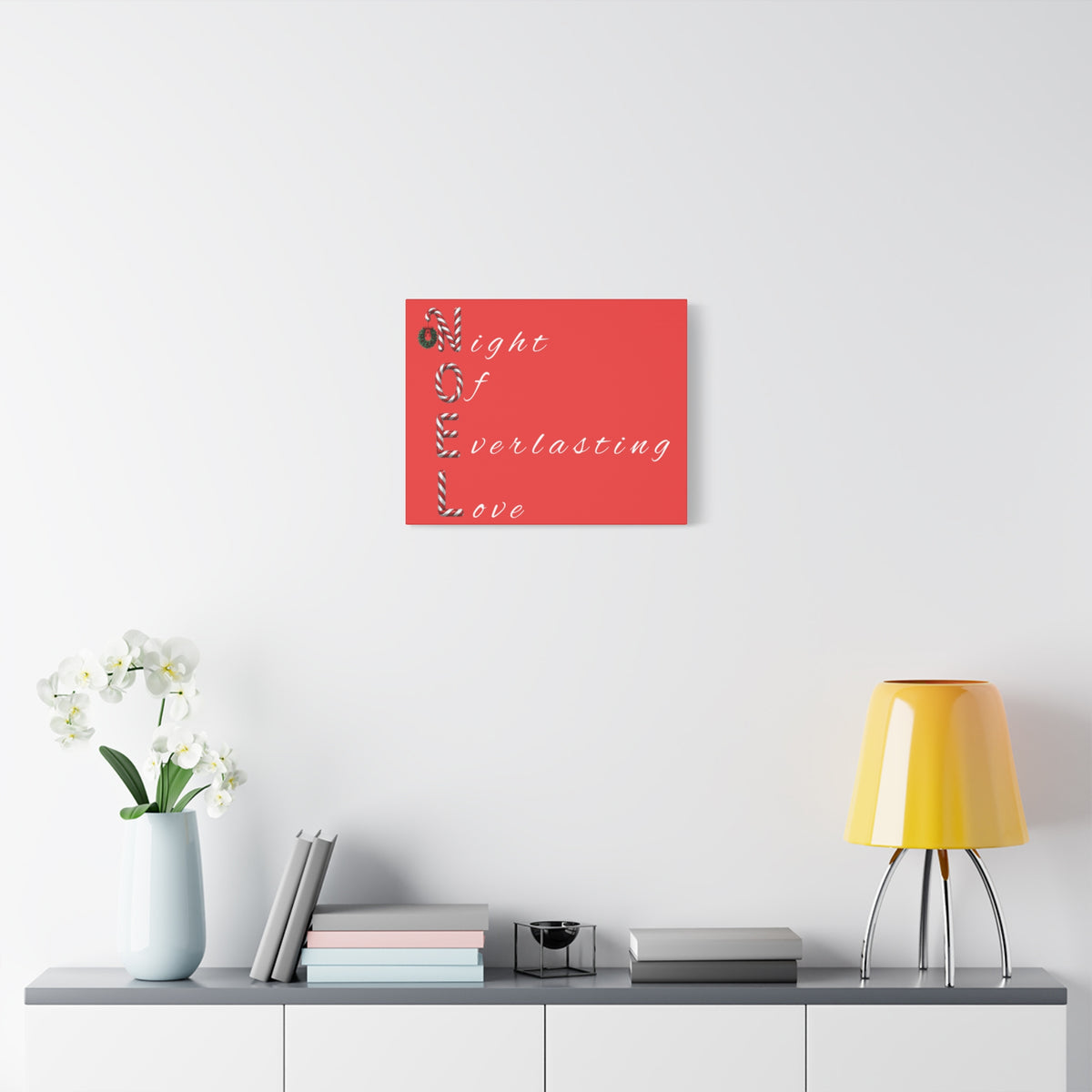 Night of Everlasting Love Christmas Canvas Wall Art, Matte Canvas, Stretched, 1.25"