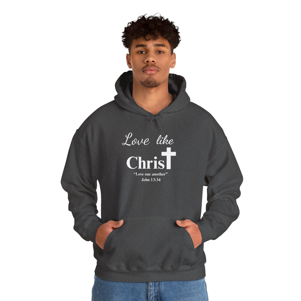 Love Like Christ Christian Hooded Sweatshirt