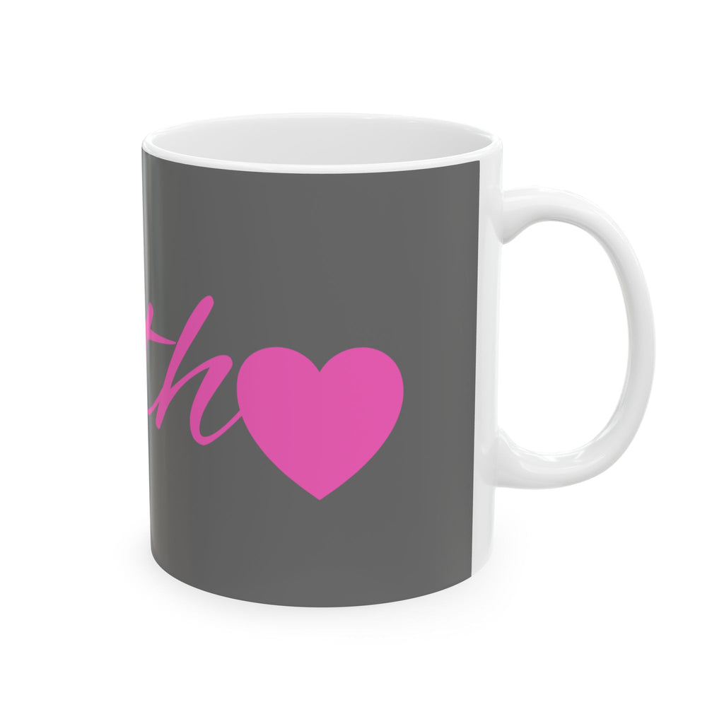 Faith Script Mug – Inspirational Christian Coffee Cup Ceramic Mug, (11oz, 15oz)