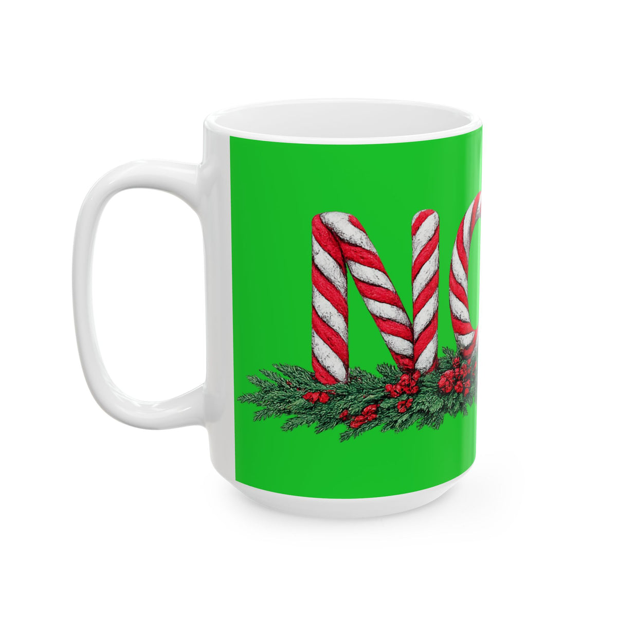 NOEL Christmas Ceramic Coffee Mug, (11oz, 15oz)