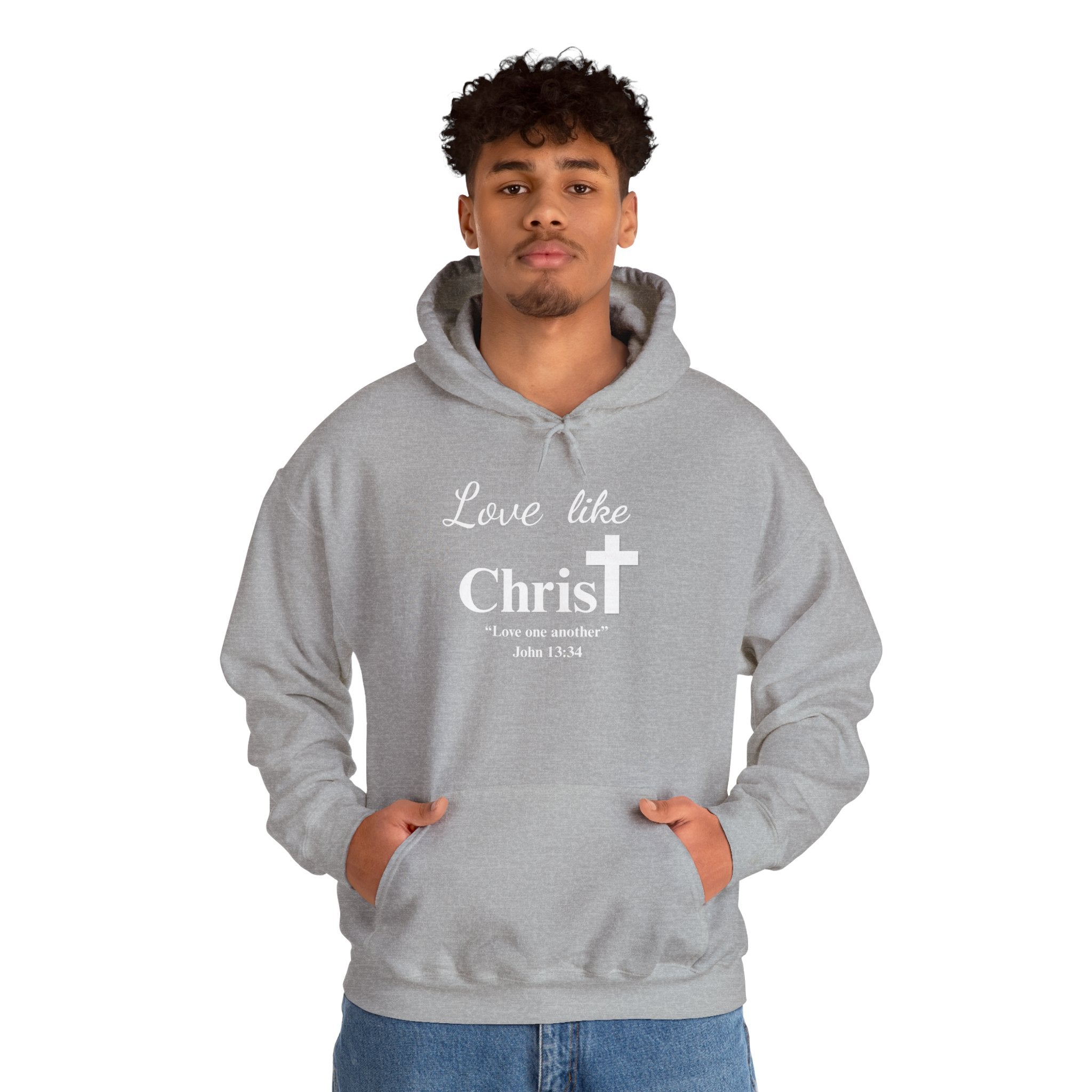 Love Like Christ Christian Hooded Sweatshirt