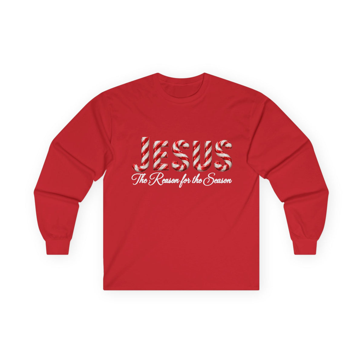 Jesus – The Reason for the Season Christmas Long Sleeve Shirt -Unisex Ultra Cotton Long Sleeve Tee