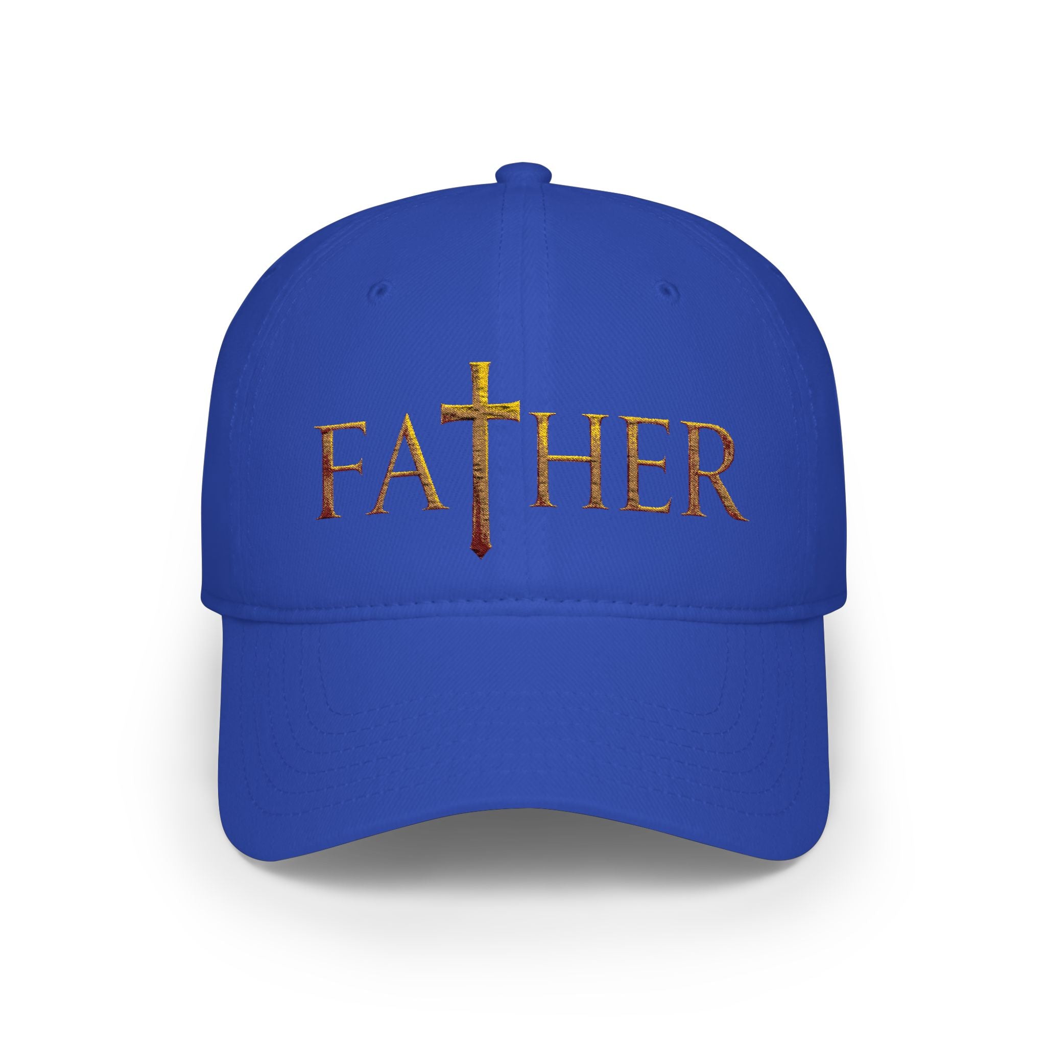 Christian Father Cross Embroidered Hat – Faith-Based Dad Cap for Godly Fathers Low Profile Baseball Cap