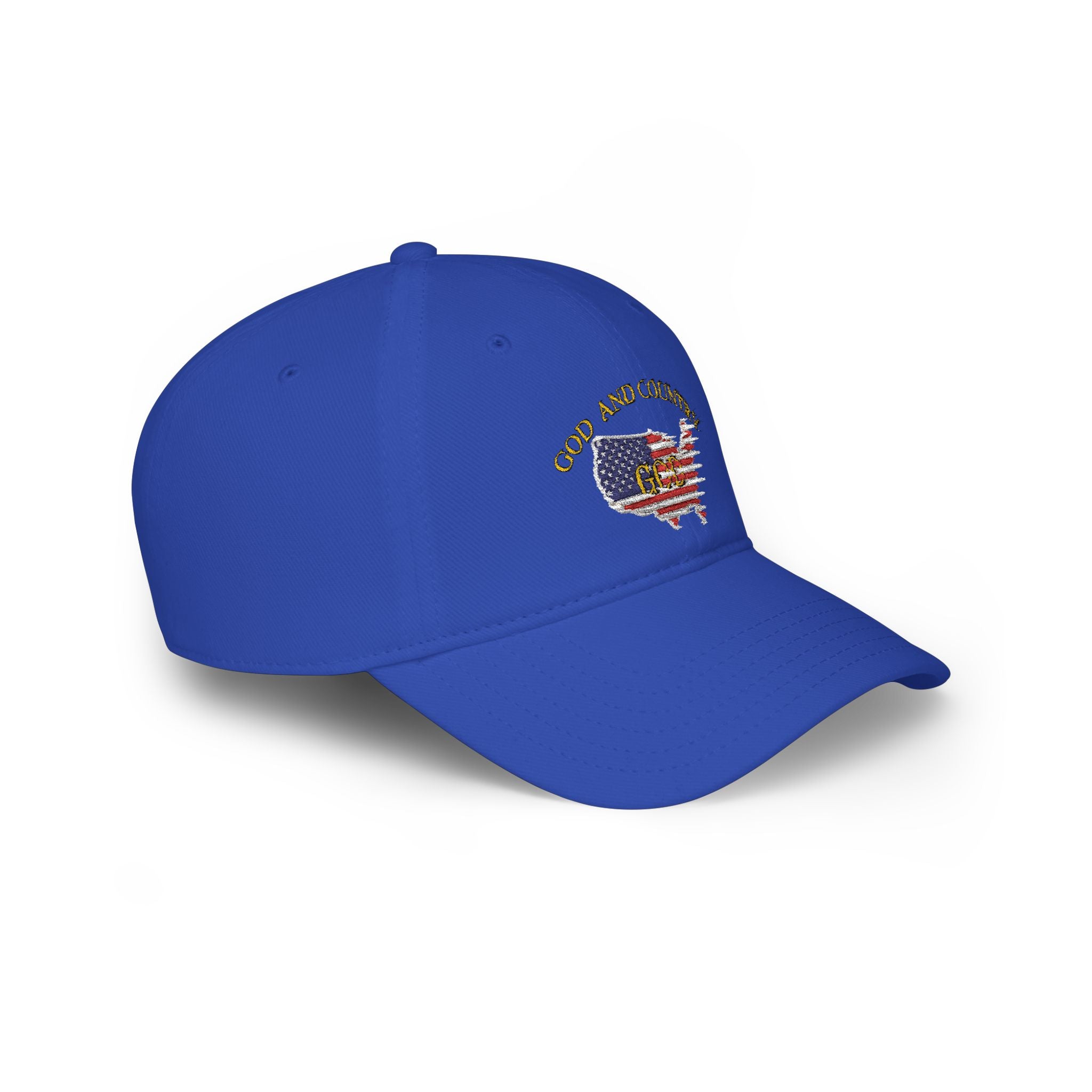 God and Country Embroidered Patriotic Christian Hat – USA Flag Faith Low Profile Baseball Cap
