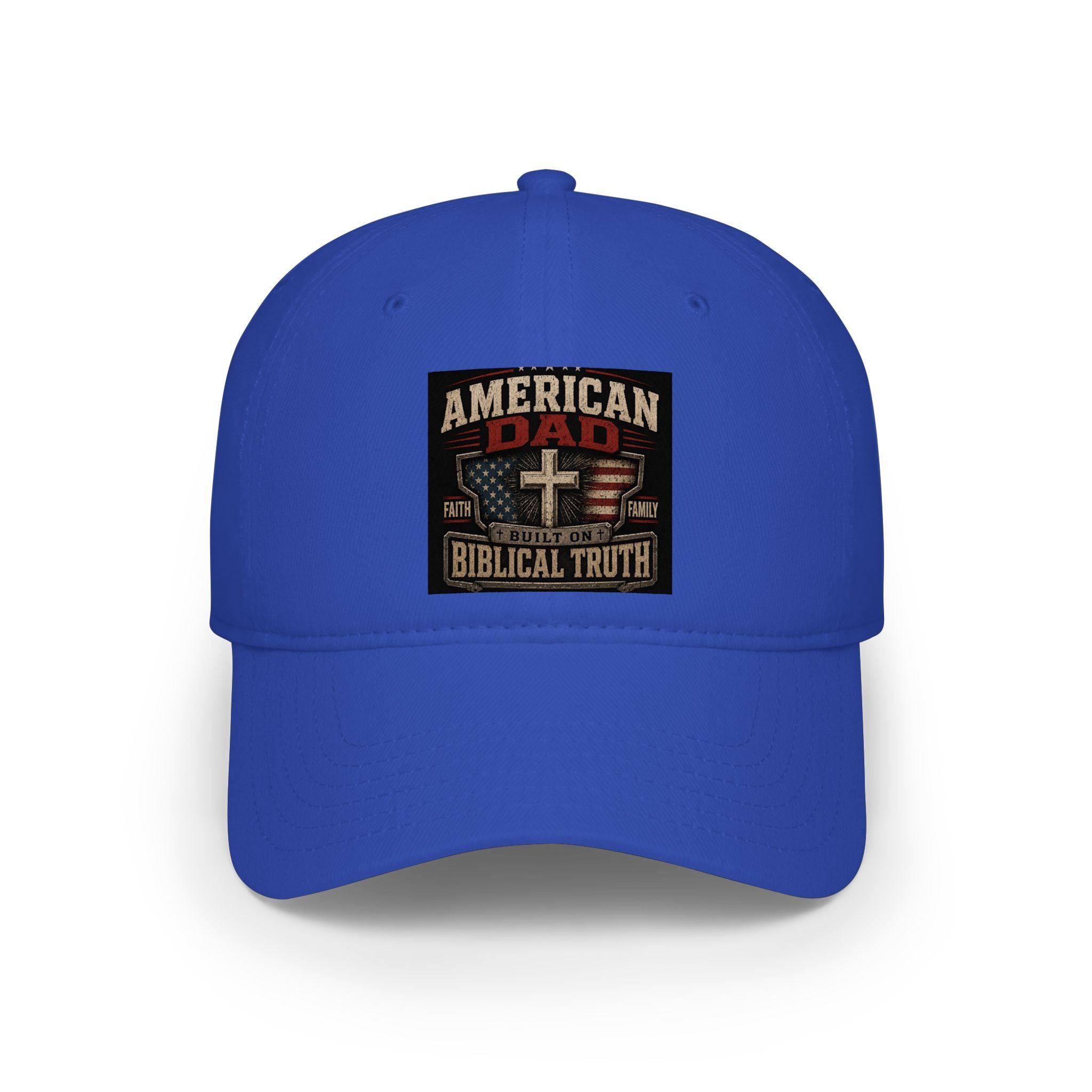 American Dad Biblical Truth Low Profile Baseball Cap – Christian Patriotic Low Profile Baseball Cap