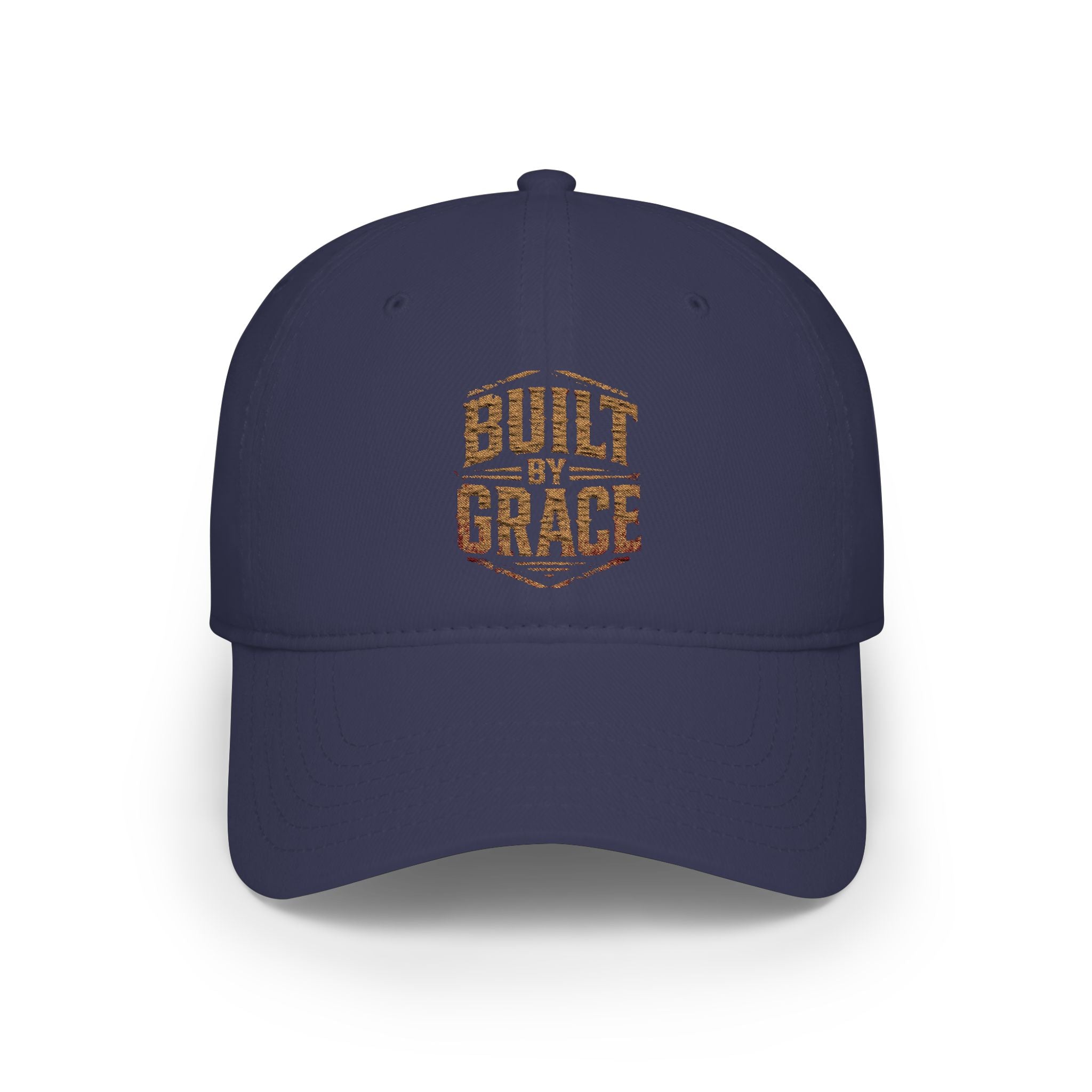 Built by Grace Low Profile Baseball Cap – Christian Faith Low Profile Baseball Cap