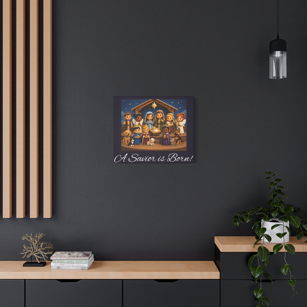 A Savior Is Born Nativity Christmas Wall Art
