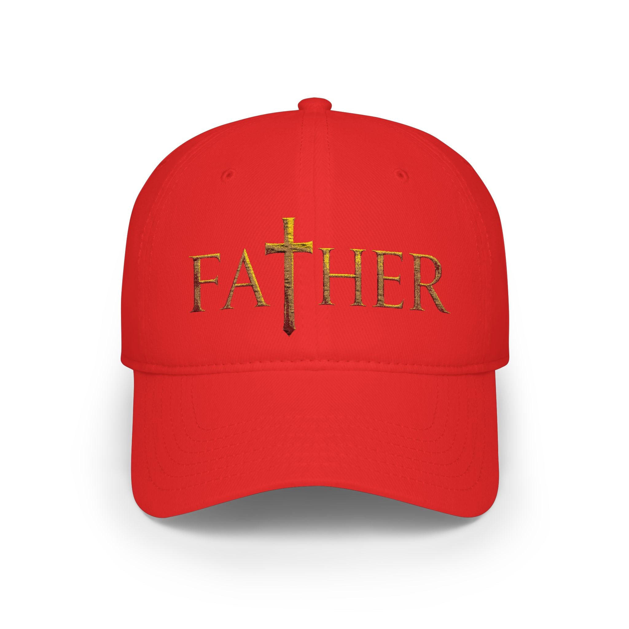 Christian Father Cross Embroidered Hat – Faith-Based Dad Cap for Godly Fathers Low Profile Baseball Cap