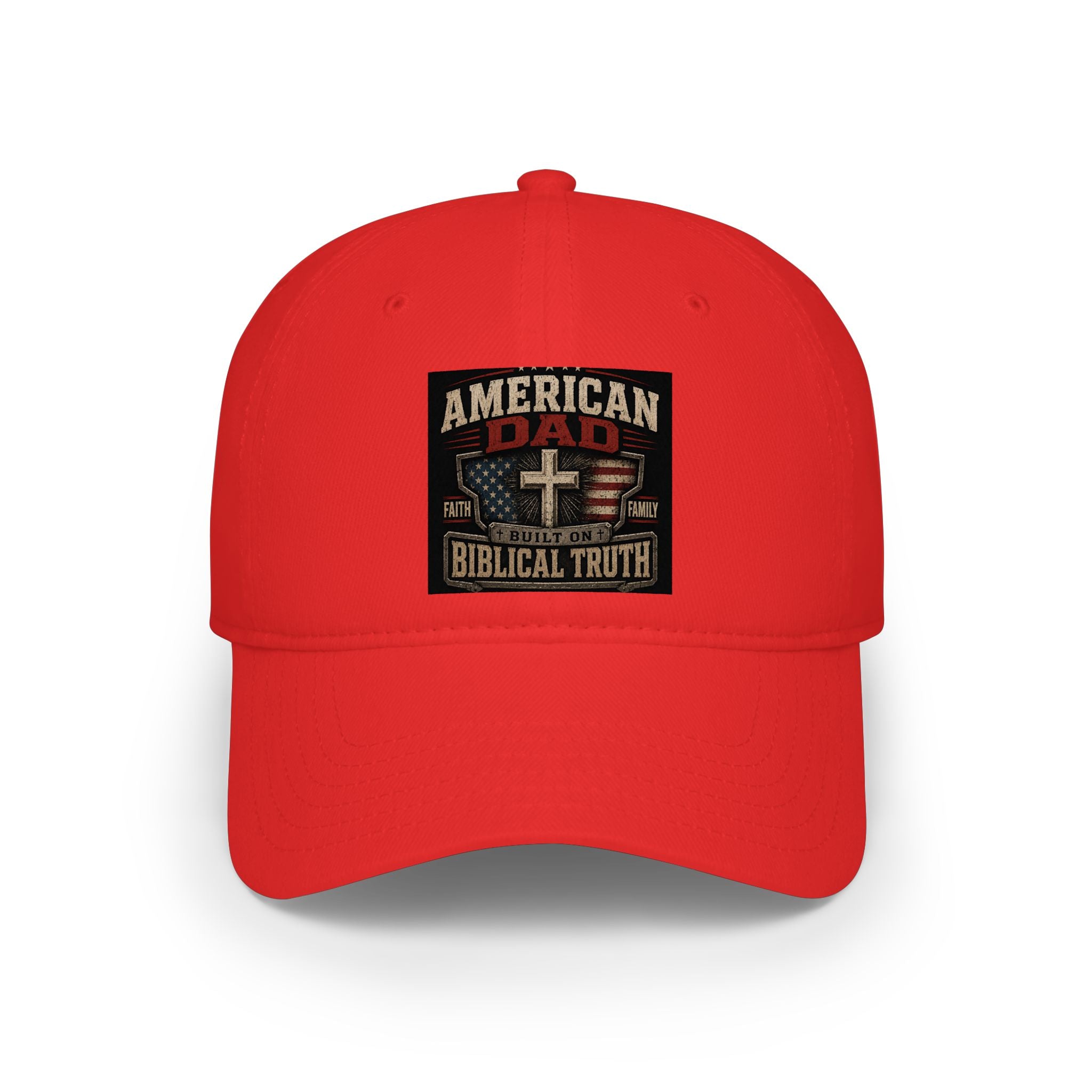 American Dad Biblical Truth Low Profile Baseball Cap – Christian Patriotic Low Profile Baseball Cap