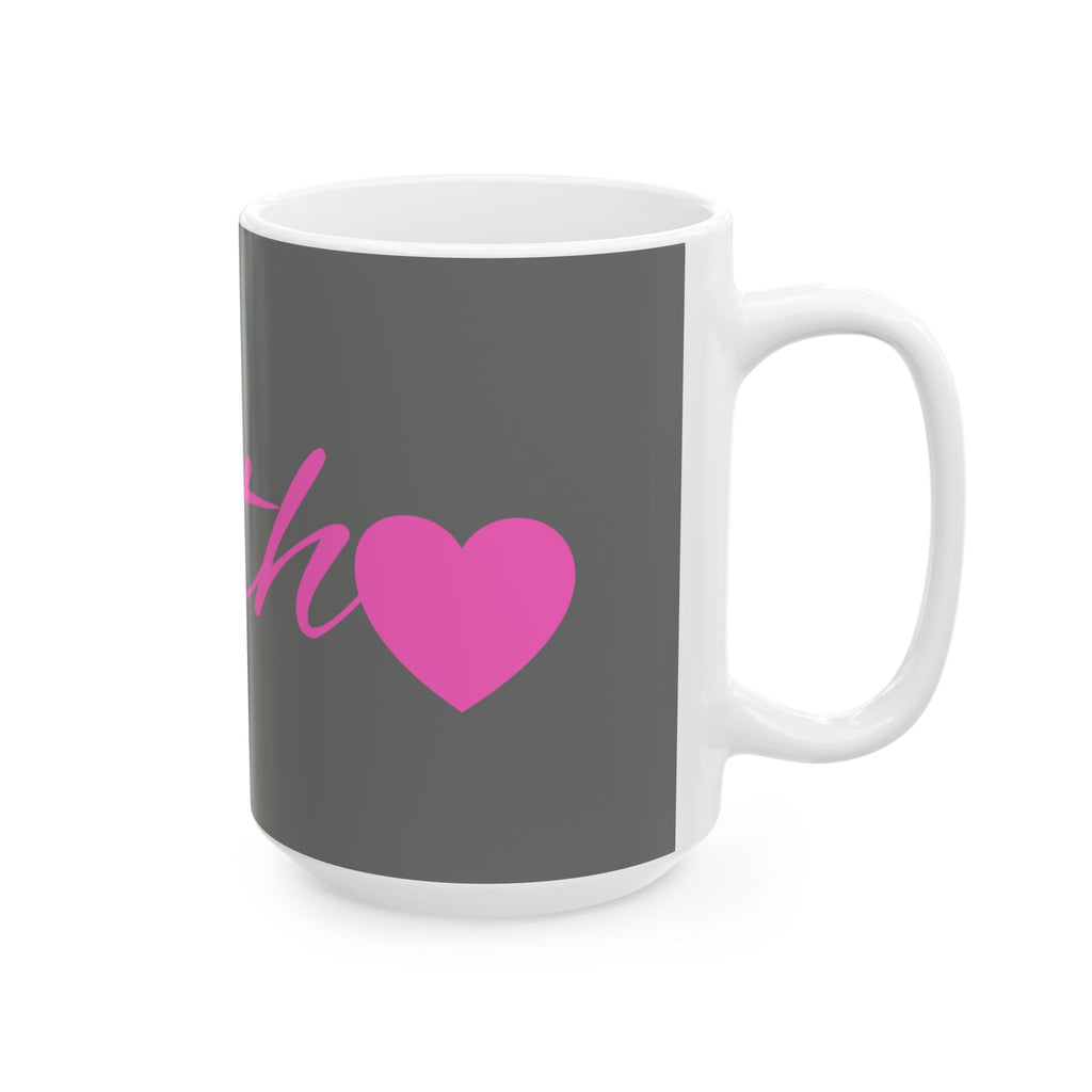 Faith Script Mug – Inspirational Christian Coffee Cup Ceramic Mug, (11oz, 15oz)