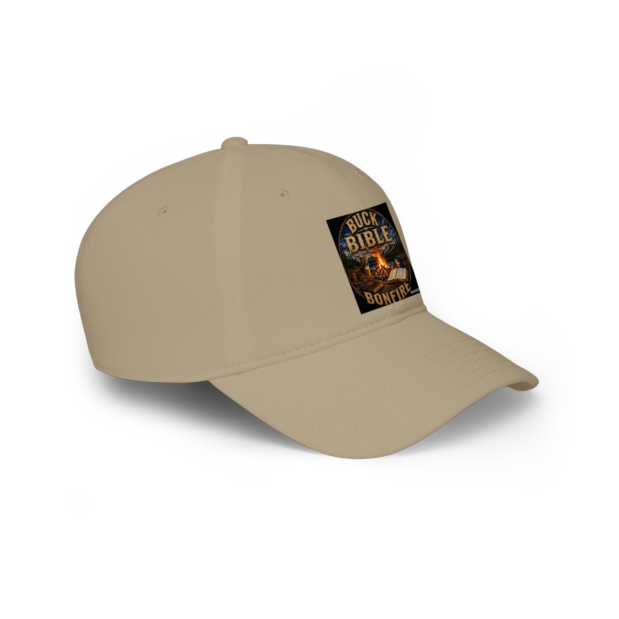 Buck Bible Bonfire Christian Baseball Cap – Faith Based Outdoor Dad  Low Profile Baseball Cap